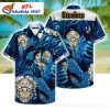 Pittsburgh Steelers Underwater Odyssey Skull Tropical Hawaiian Shirt