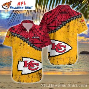 Polynesian Flare KC Chiefs Sunset Hawaiian Shirt