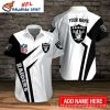 Raiders Executive Stripe Personalized Hawaiian Shirt