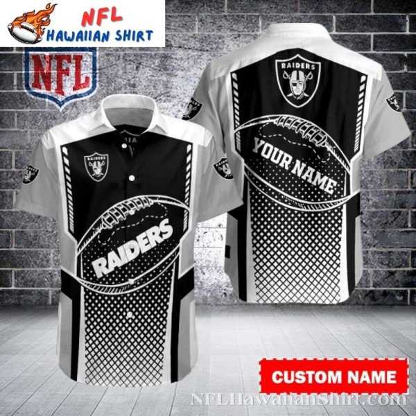 Raiders Gridiron Glory Personalized Men’s Hawaiian Shirt