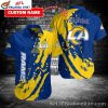 Rams Streaking Victory Custom Name Hawaiian Shirt