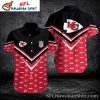 Red And Black Chiefs Huddle – NFL Logo Tropical Aloha Shirt