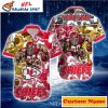 Red Rush KC Chiefs Gridiron Glory Custom Name Hawaiian Shirt