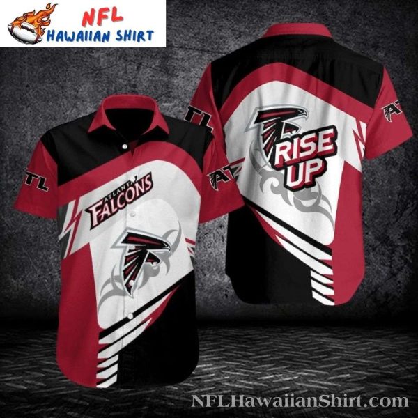 Rise Up Swirl Atlanta Falcons Hawaiian Shirt Mens