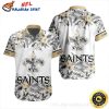 Saints Tropical Monochrome Elegance Hawaiian Shirt