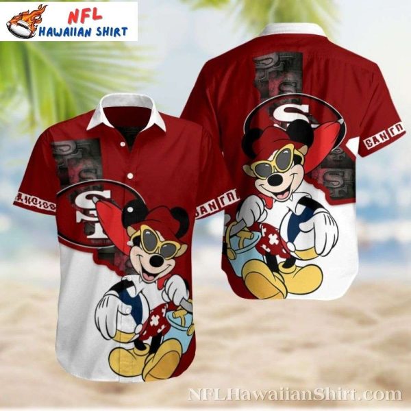 San Francisco 49ers Hawaiian Shirt – Mickey’s Playful Aloha