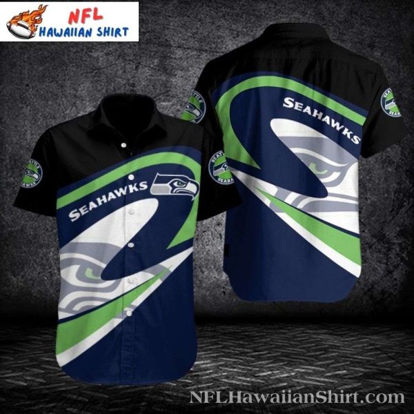 Seattle Seahawks Bold Play Action Personalized Aloha Shirt