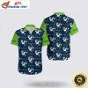 Seattle Seahawks Crisp Luau Personalized Football Hawaiian Shirt