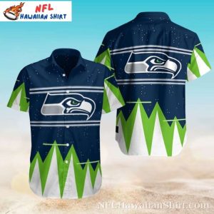 Seattle Seahawks Mountain Peak Starry Night Aloha Shirt