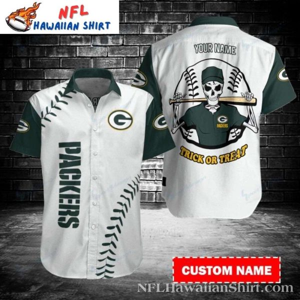 Skeleton Buccaneer Green Bay Packers Shirt – Trick Or Treat Custom Name