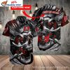 Skull Motif Tampa Bay Buccaneers Custom Name Hawaiian Shirt