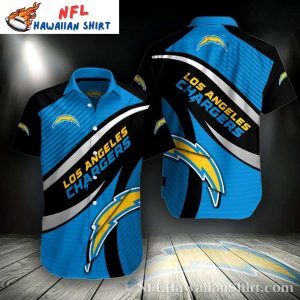 Sleek Wave Los Angeles Chargers Men’s Tropical Shirt