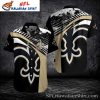 Splattered Elegance New Orleans Saints Hawaiian Shirt