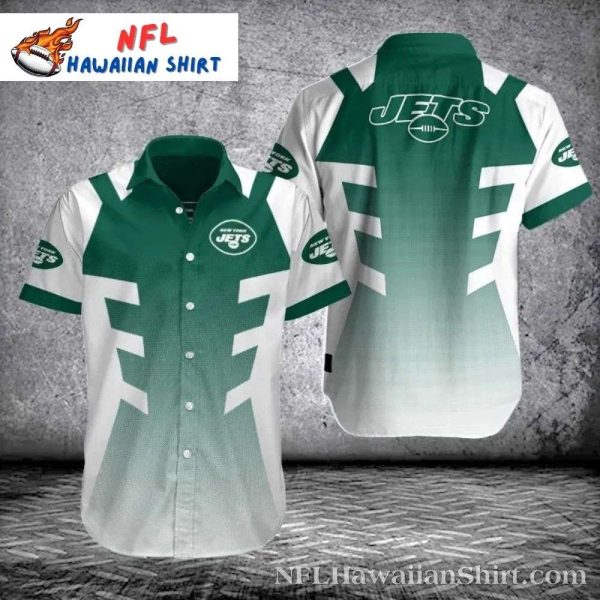 Sporty Stripes New York Jets Enthusiast Hawaiian Shirt