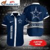 Sporty Swoosh Dallas Cowboys Hawaiian Shirt With Nike Logo