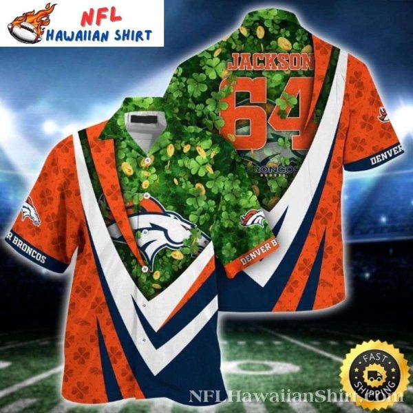 St. Patrick’s Day Denver Broncos Hawaiian Shirt – Lucky Gift For Fans