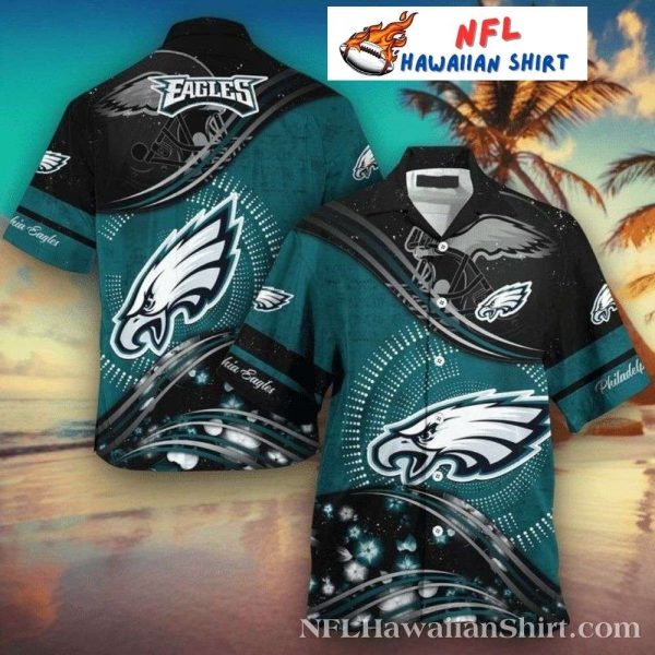 Starry Night Eagles Flight Philadelphia Hawaiian Shirt