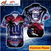 Starry Skyline NY Giants Custom Name Tropical Hawaiian Shirt