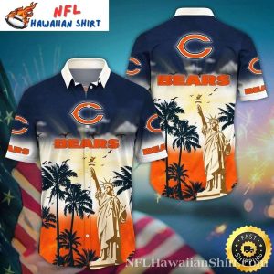 Statue Of Liberty – Bears Sunset Hawaiian Shirt