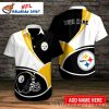 Steelers Legacy Black And White Vintage Helmet Personalized Hawaiian Shirt