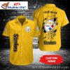 Steelers’ Sharp Stripes Personalized Pittsburgh Steelers Hawaiian Shirt