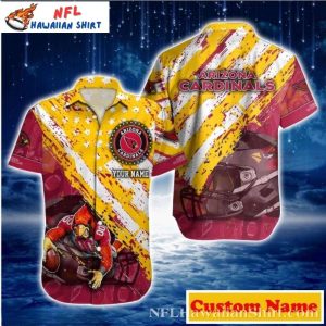 Sunburst Cardinal – Arizona Cardinals Vibrant Hawaiian Shirt