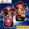 Sunset Drive KC Chiefs Vintage Custom Name Hawaiian Shirt