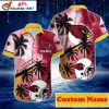 Sunset Palms – Arizona Cardinals Customizable Tropical Shirt