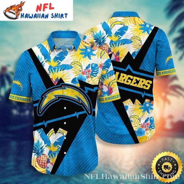 Sunset Pineapple Los Angeles Chargers Hawaiian Shirt