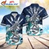 Surfing Skeleton Grateful Dead-Inspired Hawaiian Shirt Dallas Cowboys