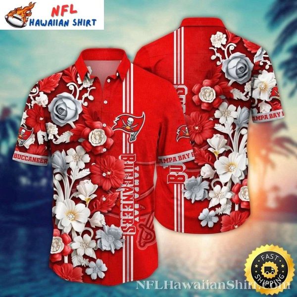 Tampa Bay Buccaneers Floral Frenzy Hawaiian Shirt