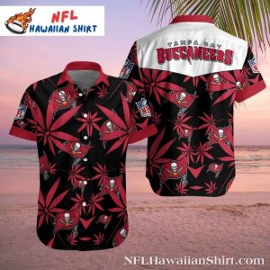 Tampa Bay Buccaneers Nightfall Floral Hawaiian Shirt