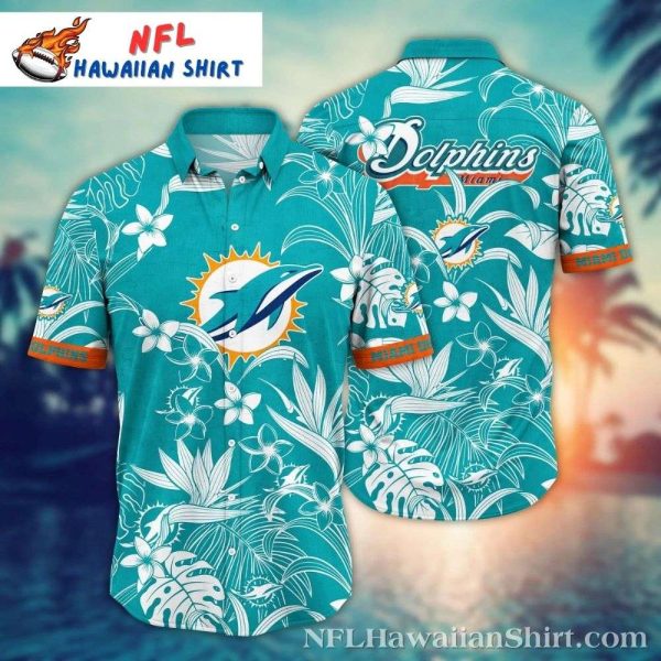 Tidal Wave Tackle – Miami Dolphins Surf’s Up Hawaiian Shirt