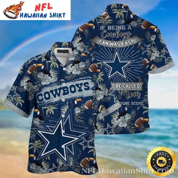 Toucan Tropical Dallas Cowboys Hawaiian – Fan Mom Tribute