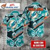 Tropical Blitz Miami Dolphins Custom Name Hawaiian Shirt