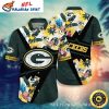 Tropical Burst – Green Bay Packers Exotic Floral Hawaiian Shirt