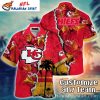 Tropical Leaf NFL Kansas City Chiefs Custom Name Hawaiian Shirt