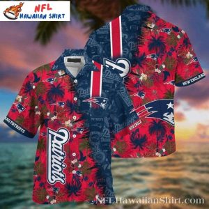 Tropical Navy Florals Patriots Hawaiian Shirt – New England Fan Edition