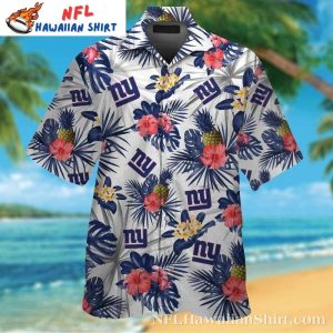 Tropical Paradise NY Giants Hawaiian Shirt