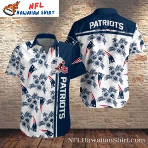 Tropical Patriot Game Hawaiian Shirt – Floral And Logo Symphony