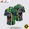 Tropical Skull Graphics Seattle Seahawks Hawaiian Shirt