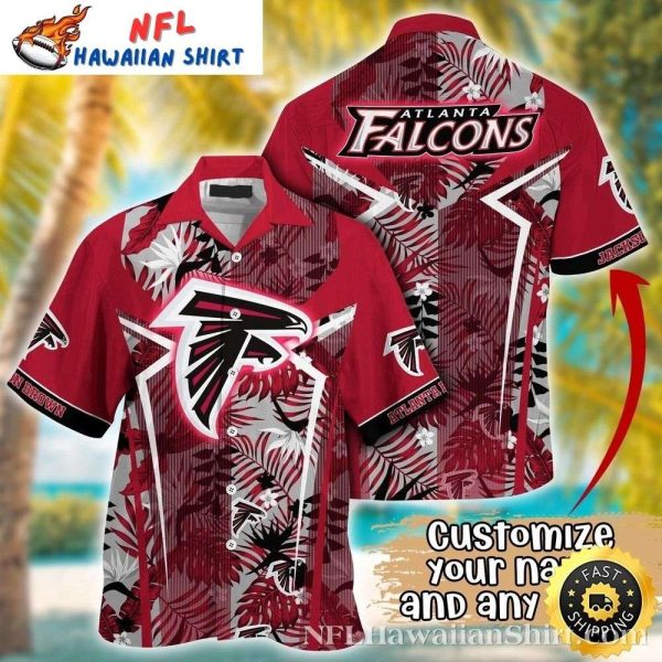 Tropical Tackle Atlanta Falcons Customizable Hawaiian Shirt