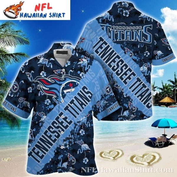 Tropical Tennessee Titans Hawaiian Shirt – Flamingo Paradise For Fans