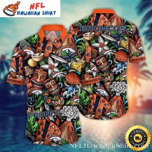 Tropical Tiki Denver Broncos Hawaiian Shirt – Great Gift For Fans