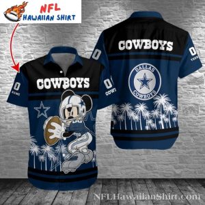 Tropical Touchdown Mickey Dallas Cowboys Hawaiian Shirt