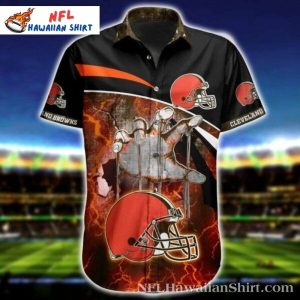 Tropical Touchdown Spirit – Cleveland Browns Hawaiian Shirt