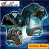 Tropical Touchdown – Miami Dolphins Personalized Oceanfront Hawaiian Shirt