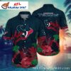 Tropical Vigor Houston Texans Hawaiian Shirt – Lush Foliage Red Highlights