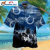 Twilight Tackle – Indianapolis Colts Night Palms Hawaiian Shirt