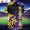 Viking Warrior Spirit Gold And Purple Hawaiian Shirt